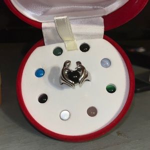 Sterling silver mother and child ring